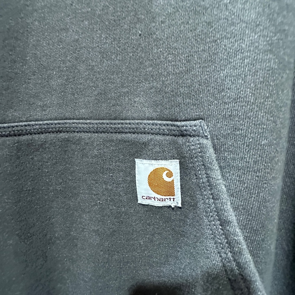 Carhartt Loose-Fit Midweight Logo Hoodie for Men - Picture 4 of 5